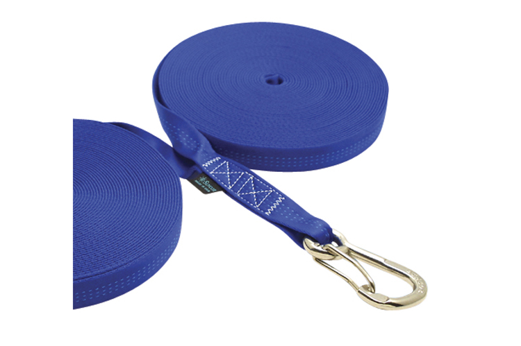 Double Jackline with Clip - Blue, nylon tubular webbing, stainless steel heavy duty harness clip, C0240-0035-B, C0240-0045-B, C0240-0055-B Double Jackline with Clip - Blue, nylon tubular webbing, stainless steel heavy duty harness clip, C0240-0035-B, C0240-0045-B, C0240-0055-B